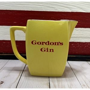 Vintage Gordon's Gin Pitcher Jug Ceramic By Wade England Retro Collectible